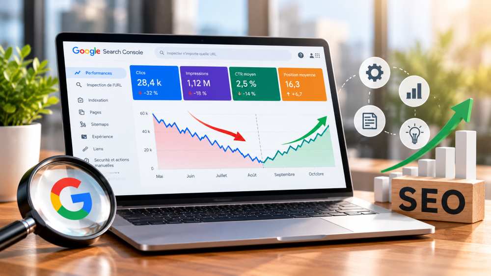 Baisse de trafic Google : causes et solutions
